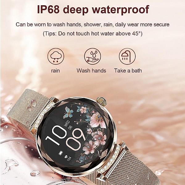 Smartwatch Microwear NX7 Pro  - Gold Steel