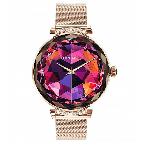 Smartwatch Microwear NX7 Pro  - Gold Steel
