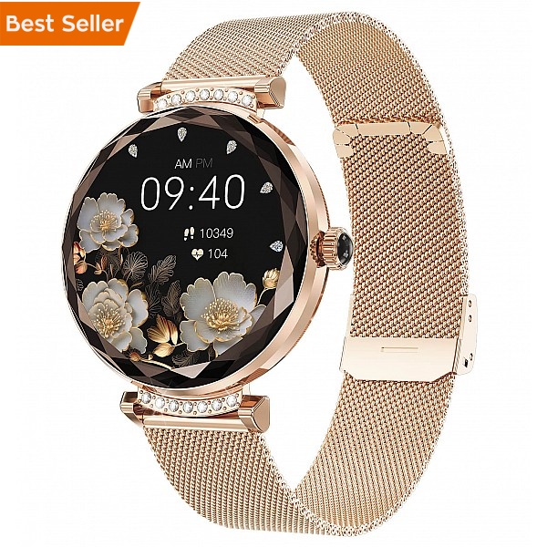 Smartwatch Microwear NX7 Pro  - Gold Steel