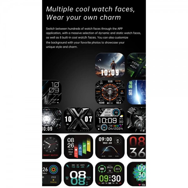 Smartwatch Microwear NX23 - Orange Black