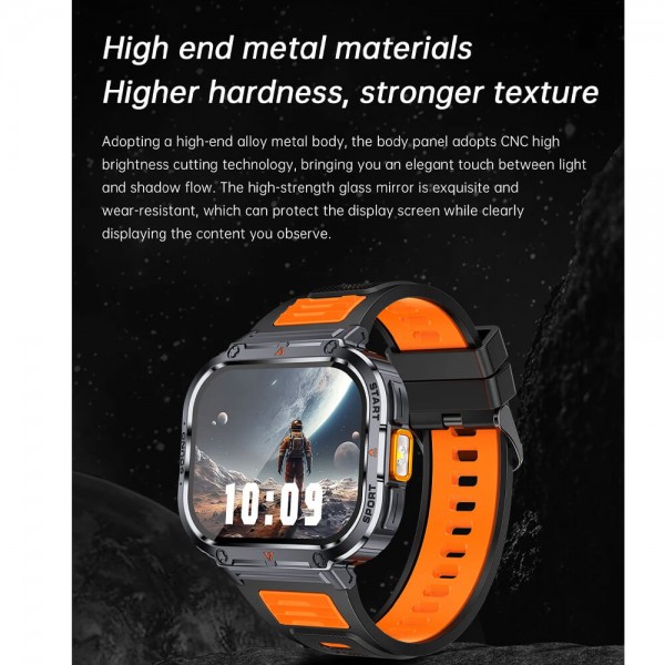 Smartwatch Microwear NX23 - Orange Black
