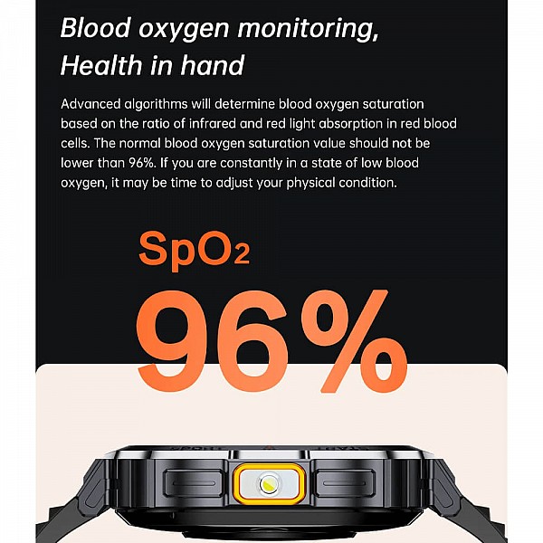 Smartwatch Microwear NX23 - Orange Black Smartwatch Microwear NX23 - Orange Black