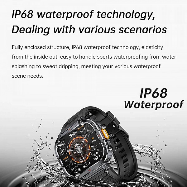 Smartwatch Microwear NX23 - Orange Black Smartwatch Microwear NX23 - Orange Black