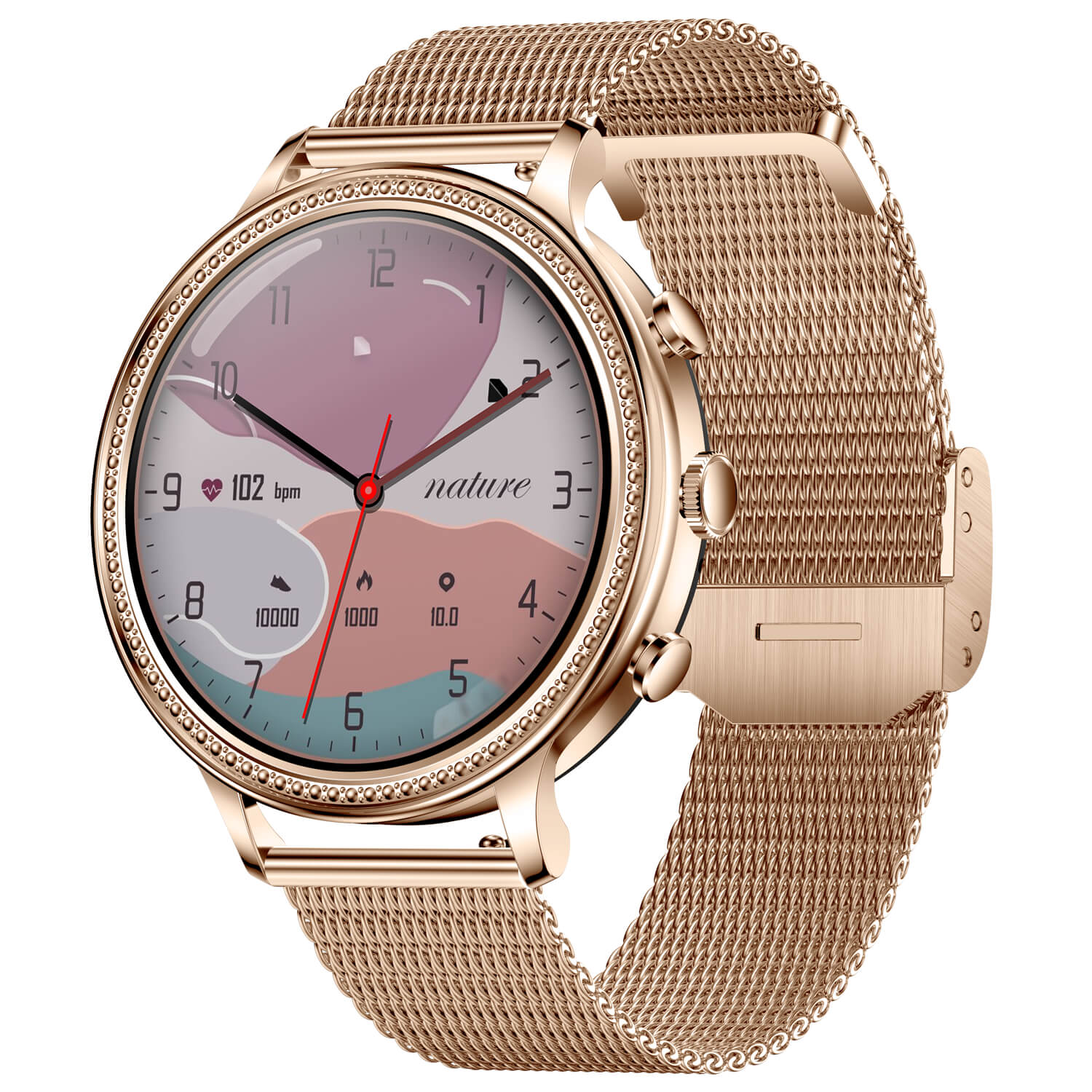Smartwatch Microwear V60 - Gold Steel