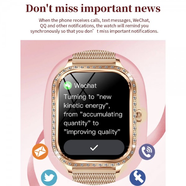 Smartwatch Microwear MK88 - Pink