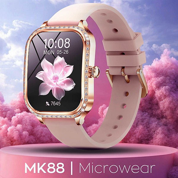 Smartwatch Microwear MK88 - Pink