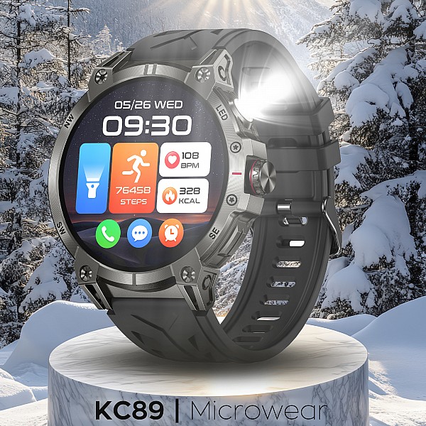 Smartwatch Microwear KC89 - Black