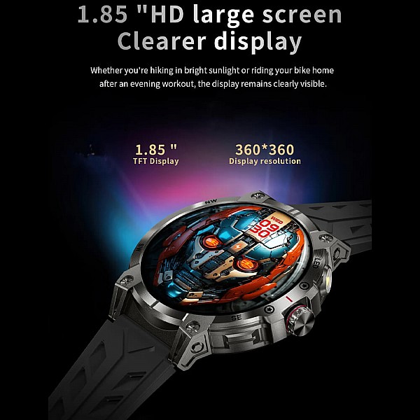 Smartwatch Microwear KC89 - Black