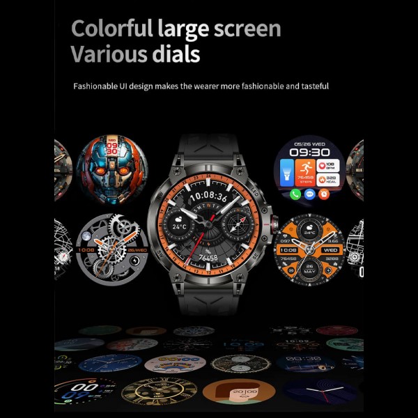 Smartwatch Microwear KC89 - Black