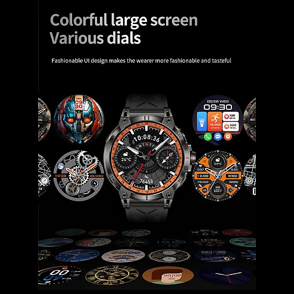 Smartwatch Microwear KC89 - Black