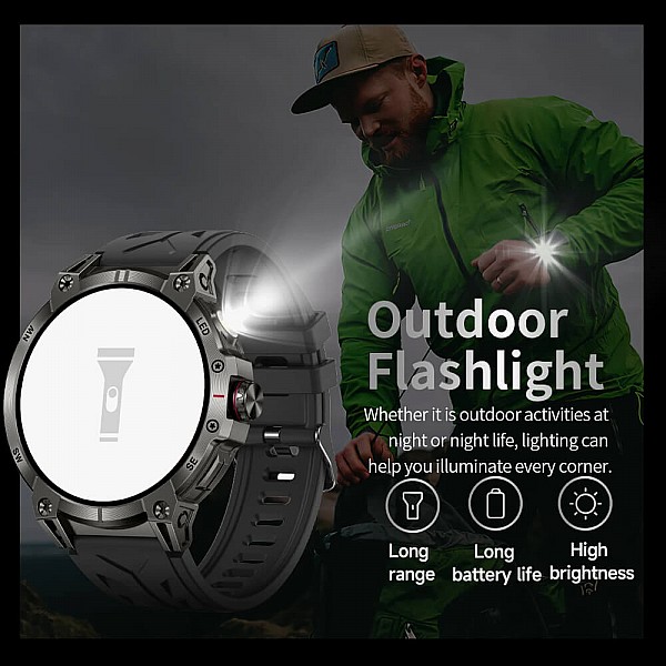 Smartwatch Microwear KC89 - Black