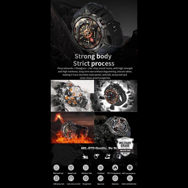 Smartwatch Microwear KC89 - Black