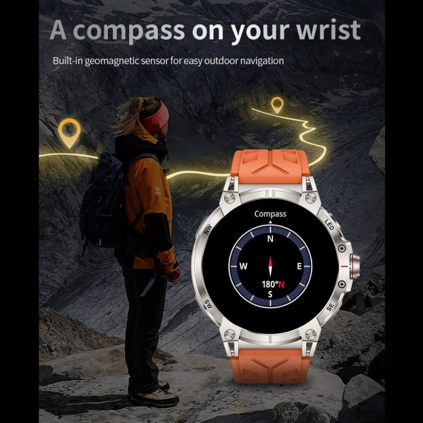 Smartwatch Microwear KC89 - Black