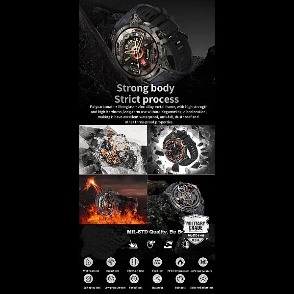 Smartwatch Microwear KC89 - Black