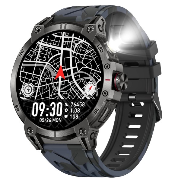 Smartwatch Microwear KC89 - Black camo