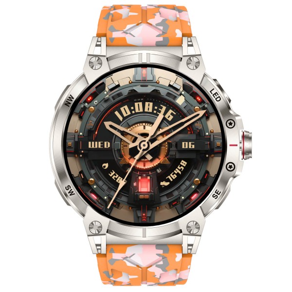 Smartwatch Microwear KC89 - Orange camo