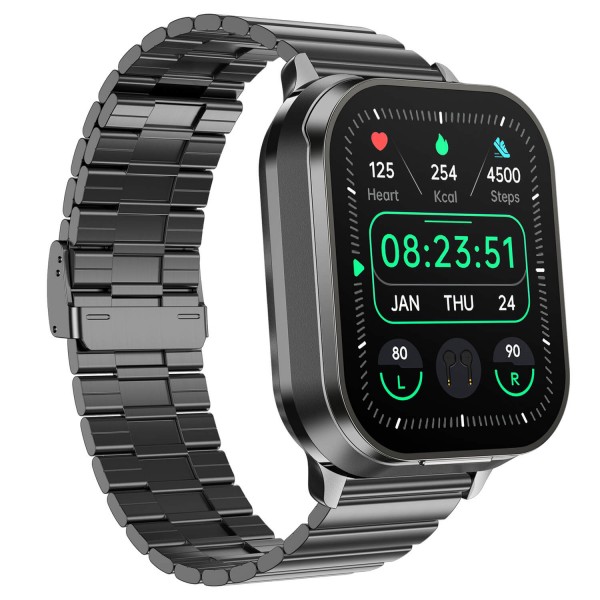 Smartwatch Microwear D8 Pro - Black Steel