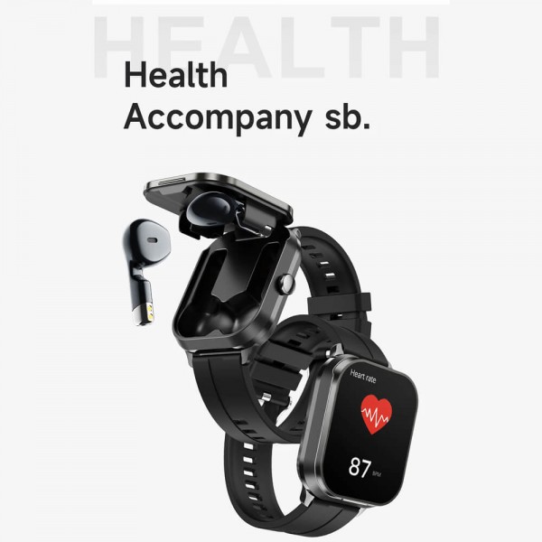 Smartwatch Microwear D8 Pro - Black Steel