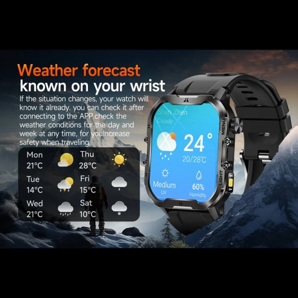 Smartwatch Microwear T26 - Green