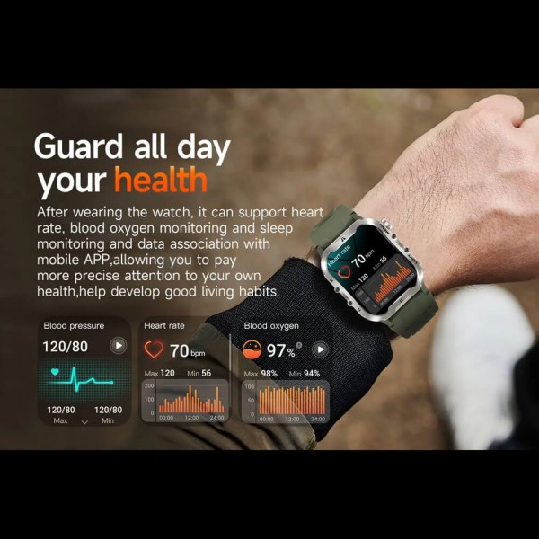 Smartwatch Microwear T26 - Green
