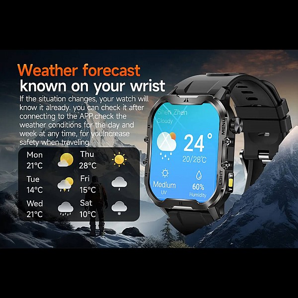 Smartwatch Microwear T26 - Green