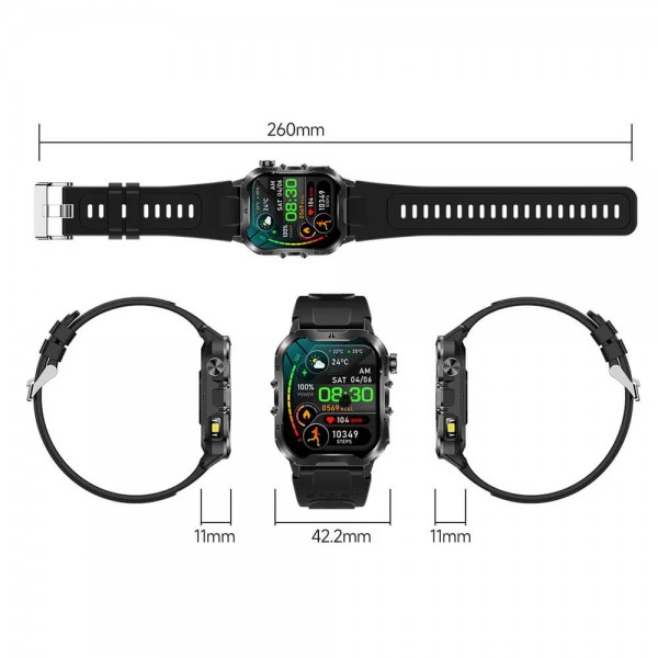 Smartwatch Microwear T26 - Green