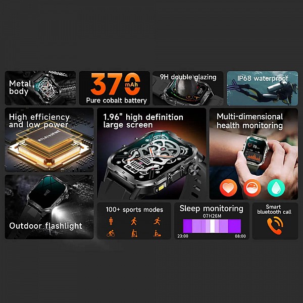 Smartwatch Microwear T26 - Green
