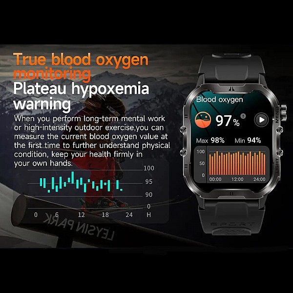 Smartwatch Microwear T26 - Green