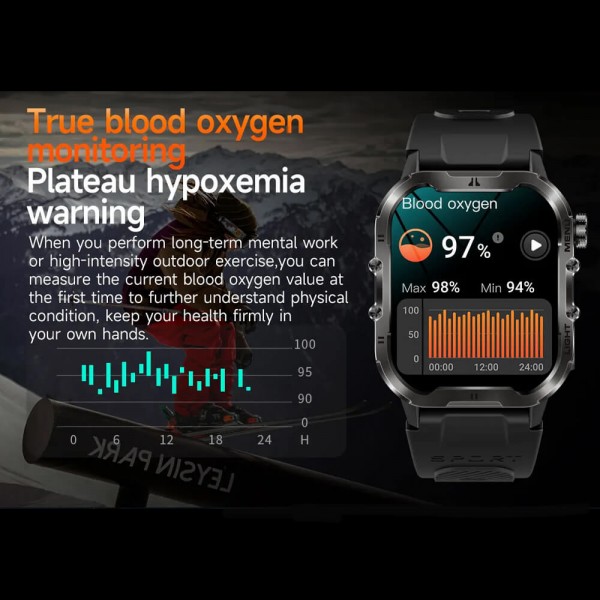 Smartwatch Microwear T26 - Green