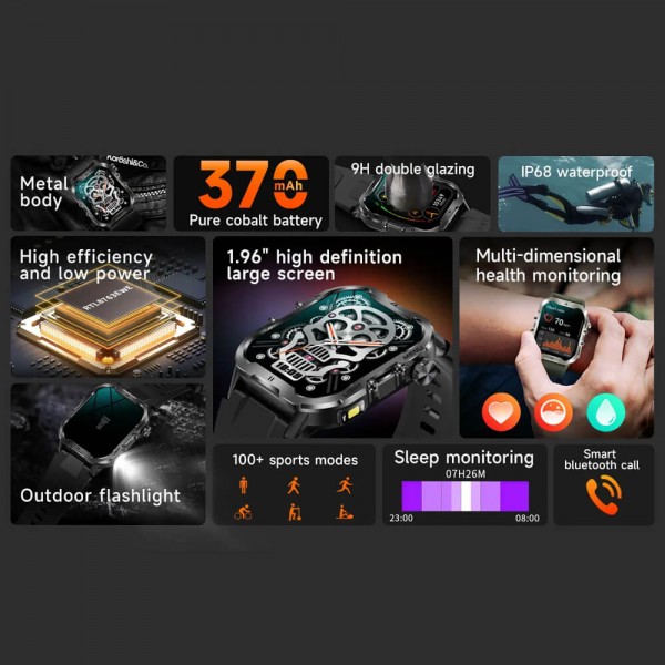 Smartwatch Microwear T26 - Green