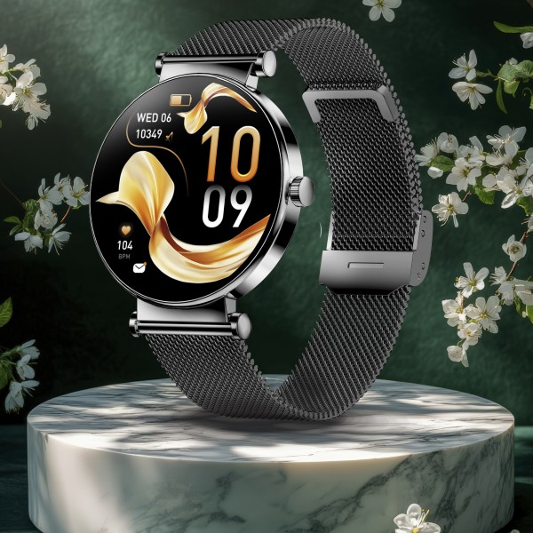 Smartwatch Microwear Y16 - Black Steel