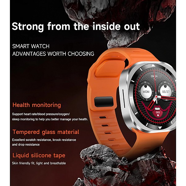 Smartwatch Microwear F7 - Black  Steel