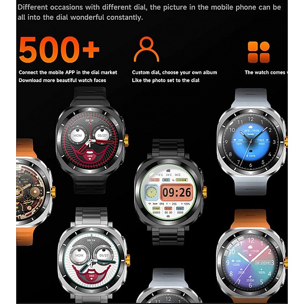 Smartwatch Microwear F7 - Black  Steel