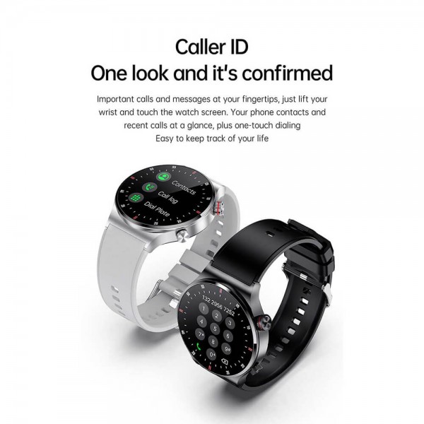 Smartwatch Microwear QW33 - Black Steel