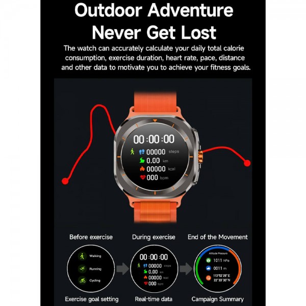 Smartwatch Microwear Z7 Ultra  - Black 