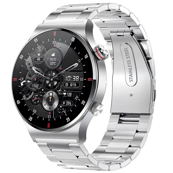 Smartwatch Microwear QW33 - Steel Silver
