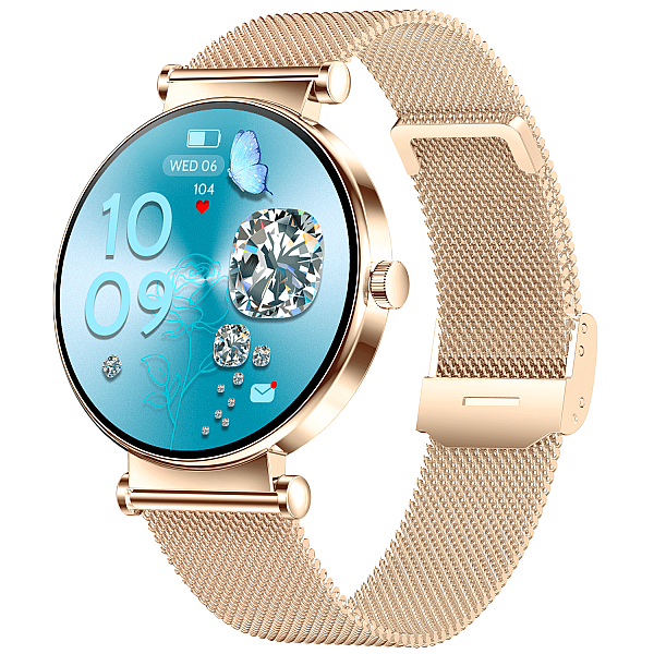 Smartwatch Microwear Y16 - Gold Steel
