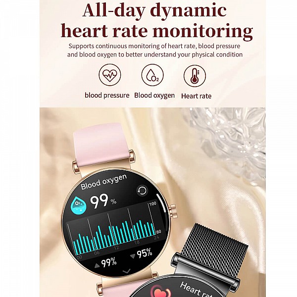 Smartwatch Microwear Y16 - Gold Steel