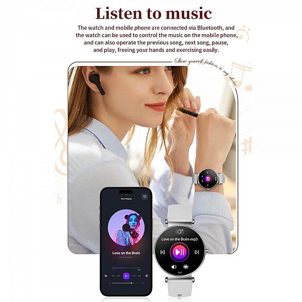 Smartwatch Microwear Y16 - Gold Steel