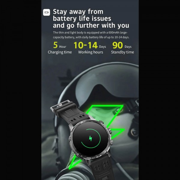 Smartwatch Microwear CF53 - Silver Steel