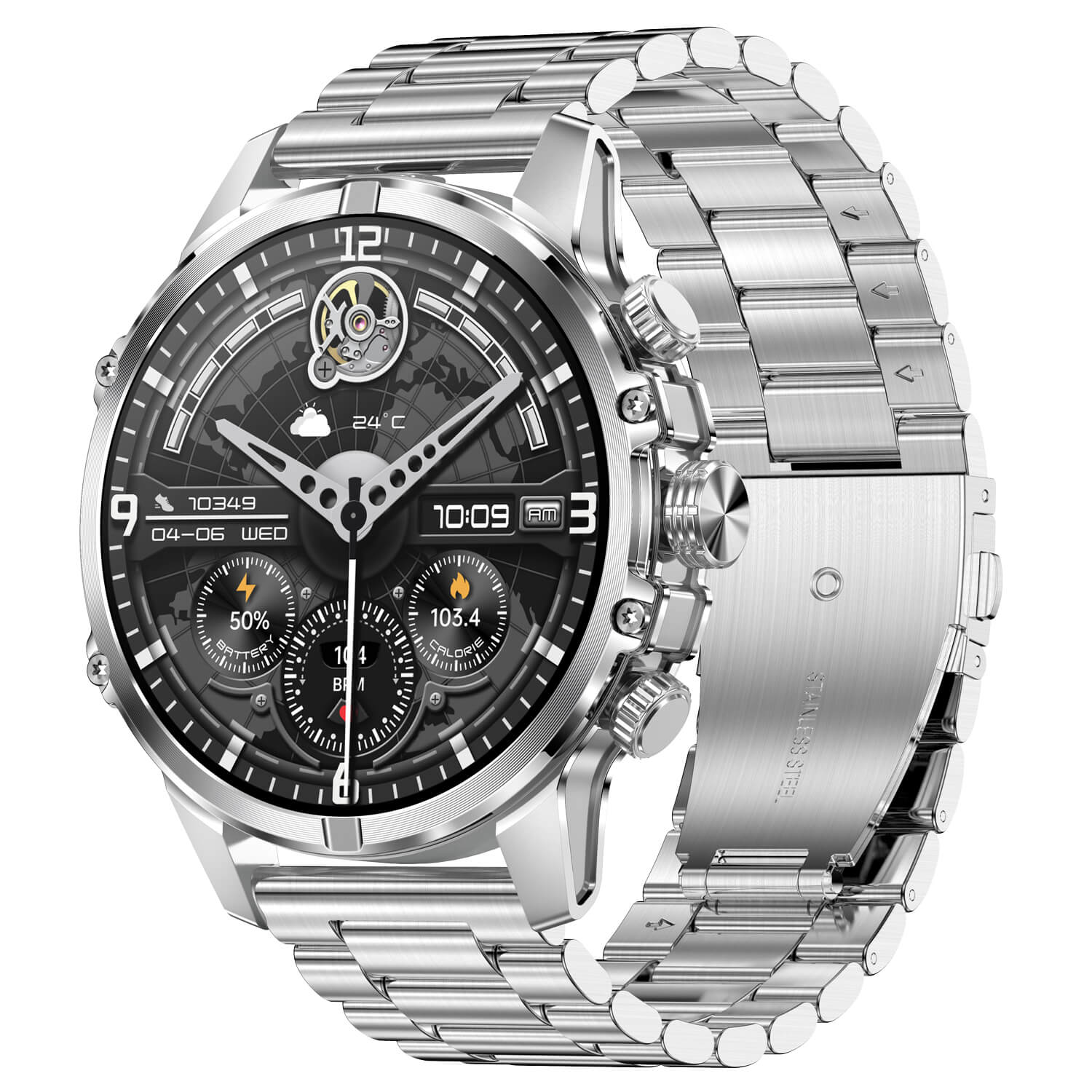 Smartwatch Microwear CF53 - Silver Steel Smartwatch Microwear CF53 - Silver Steel