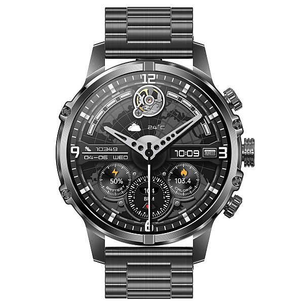 Smartwatch Microwear CF53 - Black Steel