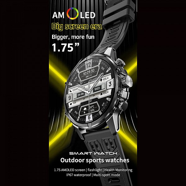 Smartwatch Microwear CF53 - Black Steel