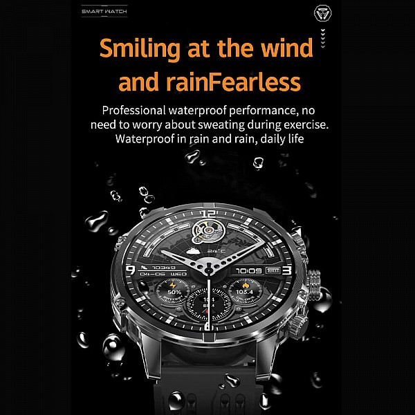 Smartwatch Microwear CF53 - Black Steel