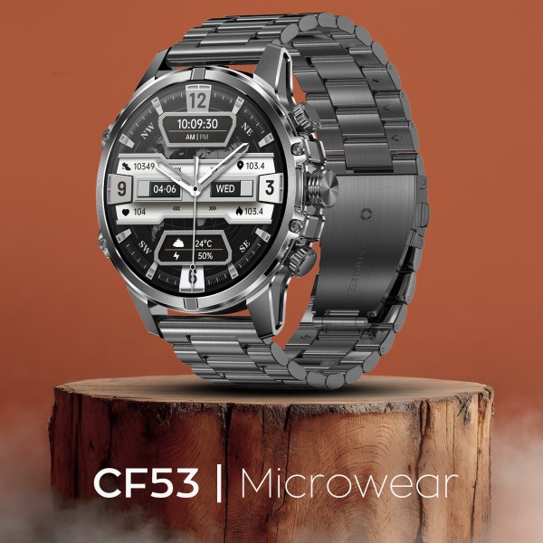 Smartwatch Microwear CF53 - Black Steel