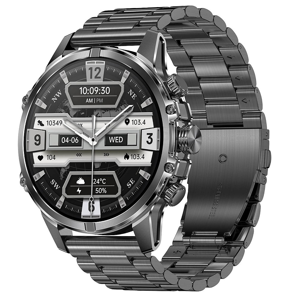 Smartwatch Microwear CF53 - Black Steel
