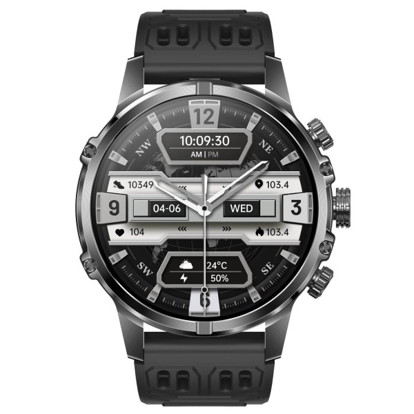 Smartwatch Microwear CF53 - Black Silicone