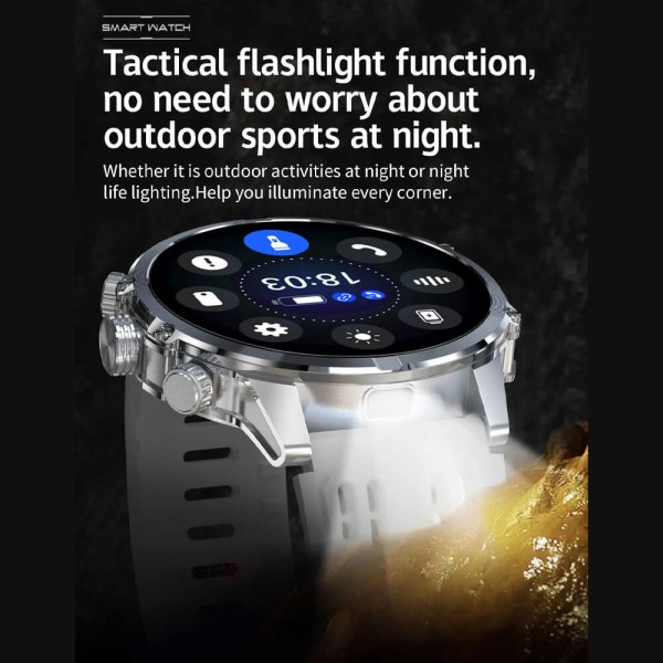 Smartwatch Microwear CF53 - Black Silicone