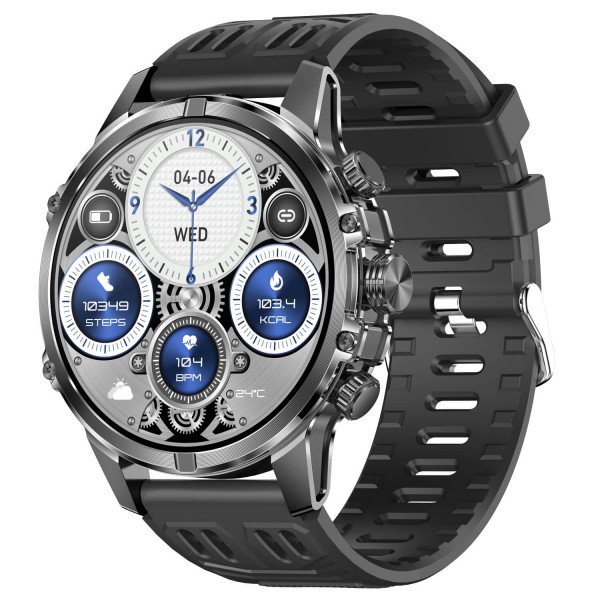 Smartwatch Microwear CF53 - Black Silicone