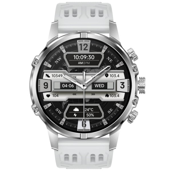 Smartwatch Microwear CF53 - White Silicone